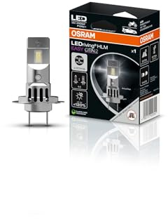 OSRAM LEDriving HLM EASY GEN 2 ≜ H7/H18, Lampada LED per fari moto, Bianco freddo 6500K, Lampada LED retrofit abbagliante e anabbagliante, solo per uso fuoristrada - non omologata ECE, 1 lampada