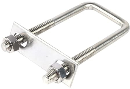 Vite a U in acciaio inossidabile 304, lunghezza 35-160 mm, morsetti for tubi a U ad angolo retto M6/M8, 2 pezzi(6x50x120mm)
