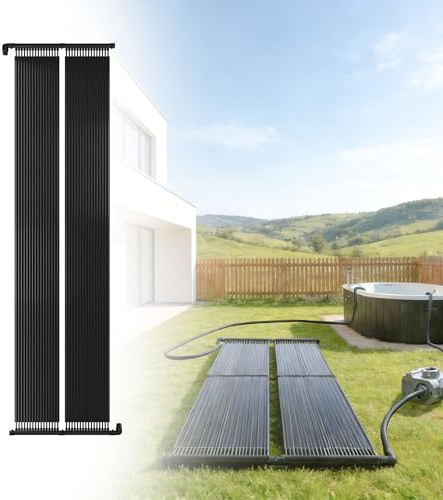 UISEBRT Collecteur solaire pour piscine - 400 x 70 cm - Chauffage solaire de piscine - Chauffage d'eau chaude - Plastique résistant aux UV - Tapis solaire chauffant pour piscine