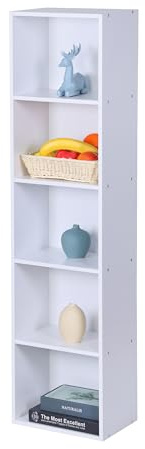 Relaxdays Bücherregal, mehrere Fächer, Buchregal Würfel, offenes Standregal für Wohnzimmer, Größenwahl, Farbwahl