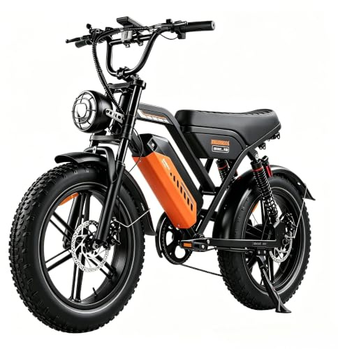 AVDLEU Vélo Électrique Adulte 16/20/27.5 Pouces, Velo Electrique Homme Femme avec Batterie Amovible 36V/48V 12,8/15.6Ah, Fat Bike Électrique 16 x 3.0/4.0, Double Suspension, Freins à Double Disque