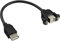 InLine 33441F Câble adaptateur USB 2.0, Prise Femelle A sur prise Encastrée B, 0.2m
