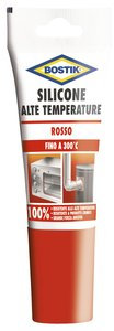 SILICONE ALTA TEMPERATURA TUBETTO 60 ML. ROSSO 300°