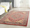 SAFAVIEH Traditionell Teppich für Wohnzimmer, Esszimmer, Schlafzimmer - Mahal Collection, Kurzer Flor, Marineblau und Rot, 91 X 152 cm