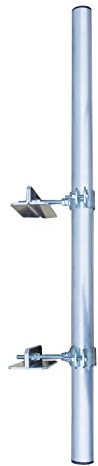 Premium X SAT-Klemmhalter mit Schelle 100 cm Ø 40 mm ALU Mast Geländerhalter Geländerklemmhalterung Antenne Zaunhalter Balkon-Streben universal Halterung Geländerbefestigung