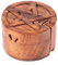 Windalf Schutz Schmuckdose Pentagramm Ø 9 cm Celtic Puzzledose Geschenkdose Schmuckschatulle Handarbeit Holz