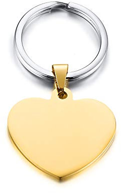 VNOX Personnalisé En Acier Inoxydable Coeur Amour Porte-clés Porte-clés Porte-clés pour Fille Femmes, Maman Fille GF Cadeau