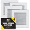 Kit de Reparación de Placas de Yeso | 4 Parches Autoadhesivos de 10 x 10 cm Para Paredes y Techos