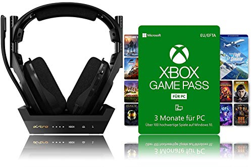 Astro Gaming A50, Wireless Gaming-Headset mit Ladestation, Gen 4, Dolby Audio, Game/Voice Balance, Dolby Atmos, 2,4 GHz Kabellos, 15m Range für Xbox, PC + Xbox Game Pass für PC (3 Monate)