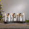Weihnachtsdeko Angel Choir von Star Trading, Kerzenständer mit 4 Glühbirnen E10 warmweiß, Weihnachtsfigur, Engel aus Holz, Kabelschalter, Länge: 31 cm
