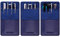 Wisdompro Taschenschutz PU Leder 3 Stück, Stifthalter für Hemden, Labormäntel, Hosen (Blau)