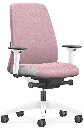 Interstuhl Bürostuhl Every Interior Edition – ergonomischer Schreibtisch- und Gaming-Stuhl – Lordosenstütze für gesünderes Sitzen – vereint gesundes und aktives Sitzen (Rosa | Weiß)