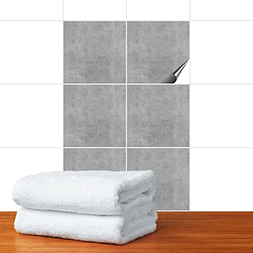 FoLIESEN - Fliesenaufkleber 20x20 cm | Deko-Aufkleber für Küche & Bad | Fliesen-Folie zum Aufkleben | Greydi, .:10 Stück