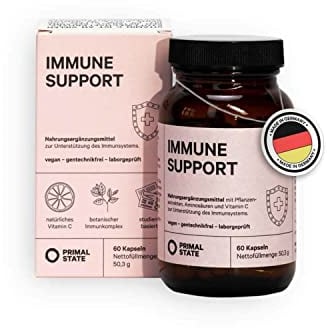 Primal State® Natürlicher Immunsystem Komplex [60 Kapseln] - mit Vitamin C und Pflanzenextrakten – Immun Boost - hohe Bioverfügbarkeit