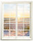 Wandtattoo - Fenster mit Aussicht ''Düne und Meer'' 83 x 100 cm Wandaufkleber Wandsticker