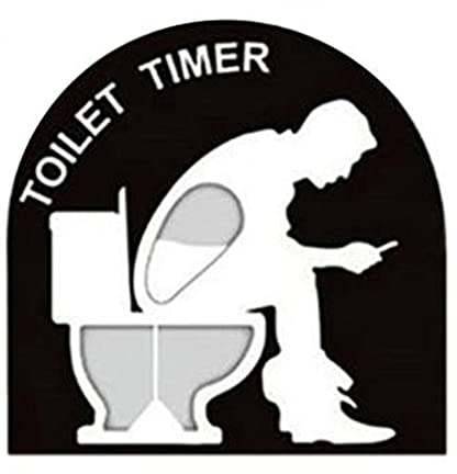 AIMAISEN Reloj de Arena para Inodoro Reloj de Arena de 5 Minutos Baño Cocina WC Reloj de Arena Decoración Creativa Temporizador Herramienta de sincronización de Cepillado para niños (Un)