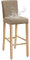 JUNZHE Barhocker-Bezüge, dehnbarer, Abnehmbarer, waschbarer Stuhlbezug für Kurze drehbare Esszimmerstuhl-Rückenlehne Stuhl Barhocker Stuhlhussen (Sand,4er-Set)