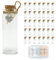 LOYONAL Kleine Gläser Mit Korken Flaeschchen - 35 Stück Mini Glasflaschen Mit Korken - Glasfläschchen Mit Korken - Mini Glas Flasche (20ml)