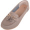 ABSOLUTE FOOTWEAR Womens Slip On Casual Leather Loafer/Deck/Boat Shoes/Sandals - Cinnamon - UK 8