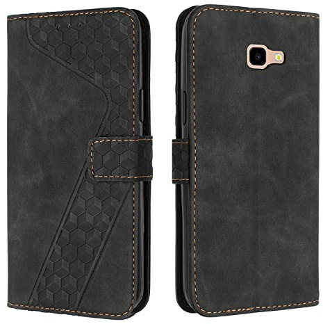 OKZone Kompatibel mit Samsung Galaxy A5 2017/A520 Hülle, Handyhülle Samsung A5 2017/A520, PU Leder Tasche Wallet Schutzhülle Flip Cover Klappbar Etui mit Magnet Kartenfach TPU Lederhülle (Schwarz)