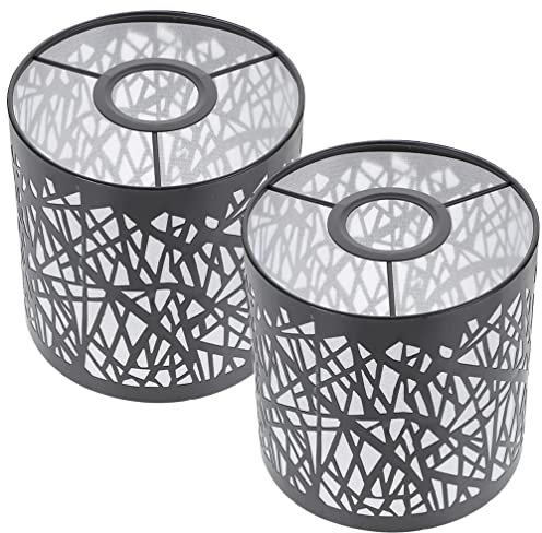 Lurrose 2stücke Lampenschirm Kleiner Drahtgeflecht Lampenschirm Modernes Design Für Tisch Und Stehlampen Dekorativer Lichtschutz Für Wohnräume