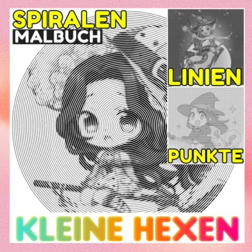 Kleine Hexen Punkte Linien Spiralen Malbuch: Sammlung vieler mythischer Hexen mit 30 Malvorlagen im Inneren | Geschenke für Fans jeden Alters an Geburtstagen oder besonderen Tagen