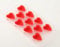 Rigid Outer & Soft Heart Red Non Stick 11 Big Heart Ice Cube Tray Also Chocolate Jelly Sweet Wax Moulds