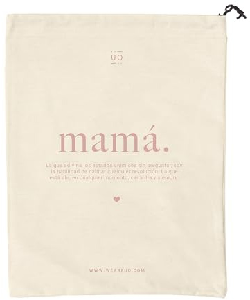 UO Stofftasche mit Aufschrift Mama, Rosa, 100% Baumwolle, wiederverwendbar, 30 x 30 cm