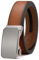 CHAOREN Automatik Gürtel Herren, Echt Leder Gürtel Braun Herren Ratsche Vollnarbenleder für Herren Business Anzug, 35mm Breit Gürtel, Größe Angepasst