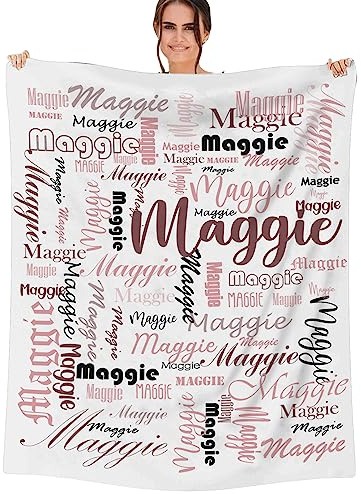 SearchI Personalisiert Decke mit Name,Weiche Warme Wohndecke,Individuelle Kuscheldecke mit Namen für Mama Papa Kind Hunde Freunde Liebhaber Personalisierte Geburtstag Weihnachts Geschenke,130x150cm