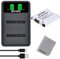 Batmax NB-11L NB-11LH Replacement Battery and Dual Charger with Type C Port Compatible with Canon PowerShot A2300 IS A2400 IS A2500 A2600 A3400 IS A3500 SX430 IS X410 IS 285 HS, IXUS 180 275 HS