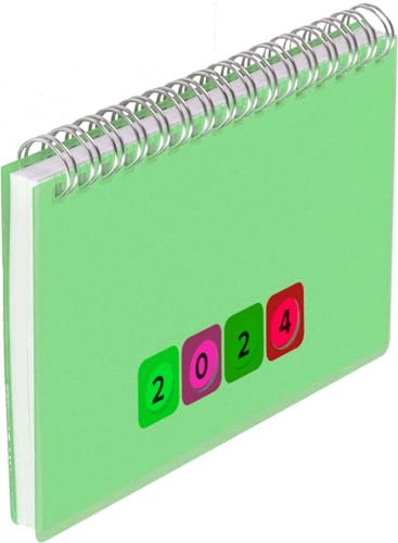 Herlitz Schreibtischkalender Mini Protect 2024 (Grün)