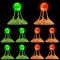 10 Stück Led Badminton Bälle, Leuchtende Nylon Badminton, LED Federballs Windbeständig, Federball Leuchtend, Federball Set Kinder für Outdoor En Indoor Sportsaktivitäten