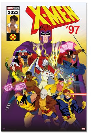 Grupo Erik Poster Marvel X-Men Kunstdruck - Deko Wohnzimmer oder Deko Schlafzimmer - Deko Zimmer - Größe 61 x 91 - Offizielle Marvel Fanartikel