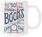 So Many Books So Little Time Weiße Tasse Kaffeetasse Aus Keramik