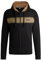 BOSS Herren Authentic Jacket H Hoodie aus Baumwoll-Terry mit Reißverschluss und Dégradé-Streifen Schwarz001 M