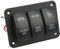 3-Gang-Wippschalterfeld, 5-poliges Marine-Schaltfeld, LED-Licht-Kippschalter, DC12-24V, Ein-Aus-Panel für Marine, Boot, Auto, ATV, UTV
