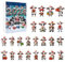 2024 Adventskalender mit Kuh, 24 Tage Adventskalender, Weihnachtsanhänger, Kuh Chr-Ornamente