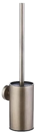 Stainless Steel Toilet Brush & Holder, Wall-Mounted,easy to install,long handle,Heavy Duty Cleaner for Bathroom (Bronze)