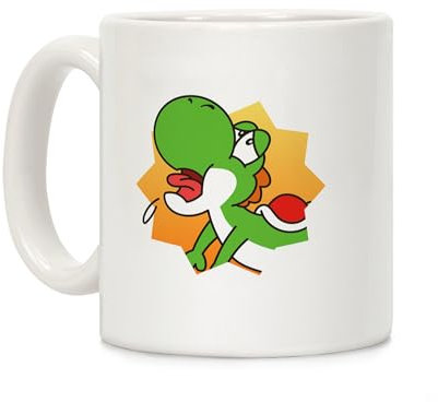 Tazze da caffè divertenti – Yoshi Backshots divertenti tazze da caffè novità tazze da caffè ideali regalo per i giocatori, amanti dei meme divertenti tazze da caffè tazza in ceramica divertente