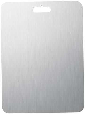 ABOOFAN Tabla De Cortar Inoxidable Resistente Lavavajillas Diseño Holes para Cocinar Casa