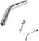 20cm Forward Curved G1/2 Shower Head Extension Arm, Universal Stainless Steel Pipe Connector for Handheld Shower Head or Hose, Chrome Finish with Washers and Filter Screens