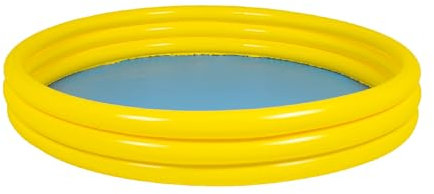 Aqua Rite Kids Paddling Pool – 3 Ring Inflatable Garden Pool for Toddlers | Outdoor Round Swimming Tub | Easy to Inflate & Store | Summer Water Fun (122 x 25 cm)
