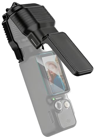 Coque de Protection d'écran pour DJI Osmo Pocket 3,2 en 1 avec Capuchon d'Objectif,Étui de Protection Compact,Ouverture/Fermeture Rapide pour DJI Osmo Pocket 3(Noir)