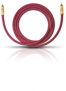 Oehlbach 20541 NF 214 Câble Subwoofer 1m Bordeaux