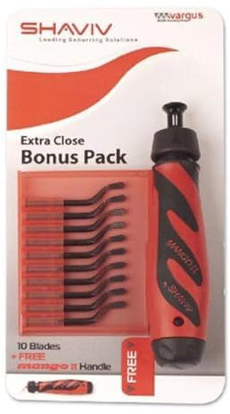 Shaviv 29250 Bonus Pack for Extra Close Work Mango IIE with 10 x E100 Blades