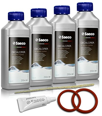 Reinigungs / Pflege - Set von Saeco für Kaffeevollautomaten, Kaffeeautomaten (K, 4 Flasche Saeco )