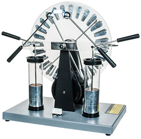 Eisco Labs Premium Wimshurst Generatore - 38,1 cm di altezza, fino a 75.000 Volt, include 2 barattoli di Leida