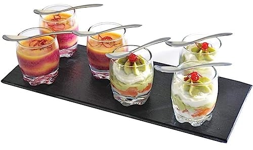 Lebrun Slate, Pizarra/Acero Inoxidable/Vidrio, Multicolor, 13 Unité (Lot de 1)