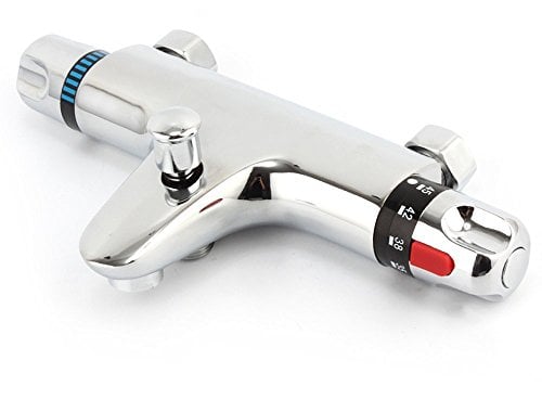 Pudin Thermostatic Bathroom Modern Chrome Bath Shower Mixer Anti Scald Tap